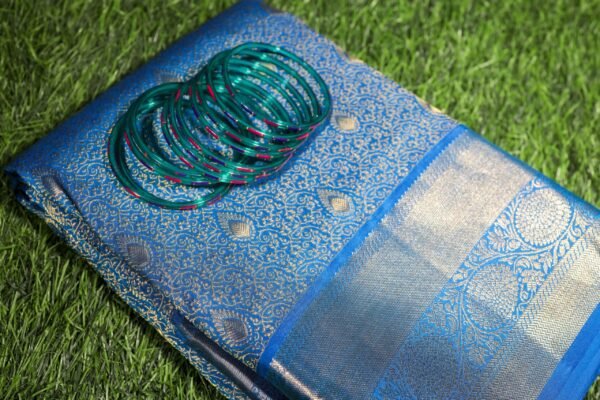Blue - Pure Kanchipuram Silk Saree
