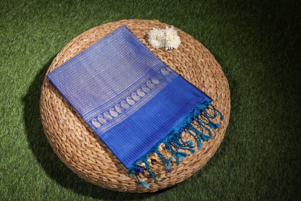 Royal Blue - Pure Soft Silk Saree