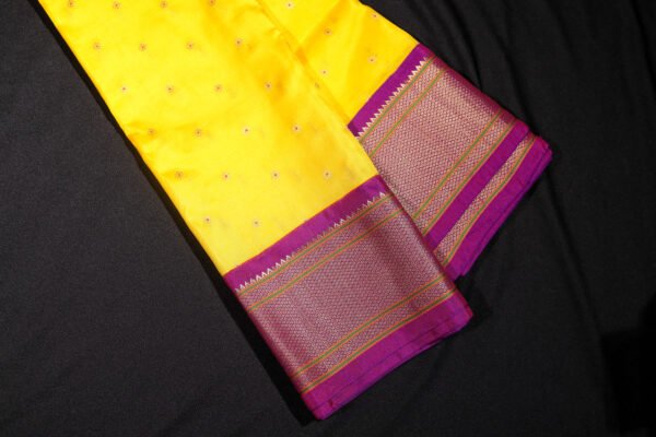 Pink With Gree Paithani - Kadiyal Silk Saree