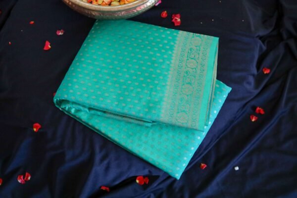 Blue Georgette Saree