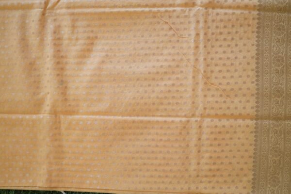 Lemon Yellow Georgette 1000 Butta Saree - Image 3