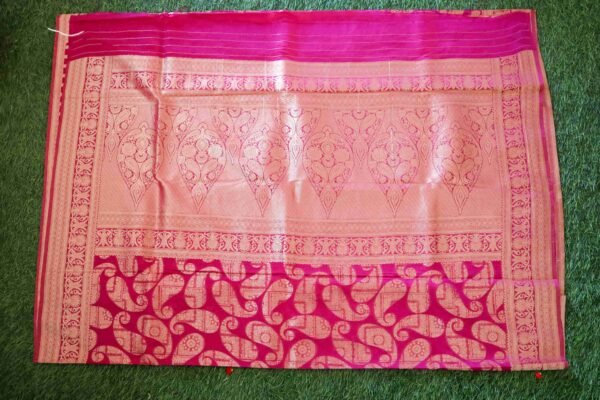 Magenta Chiffon Georgette In Mango Design - Image 3