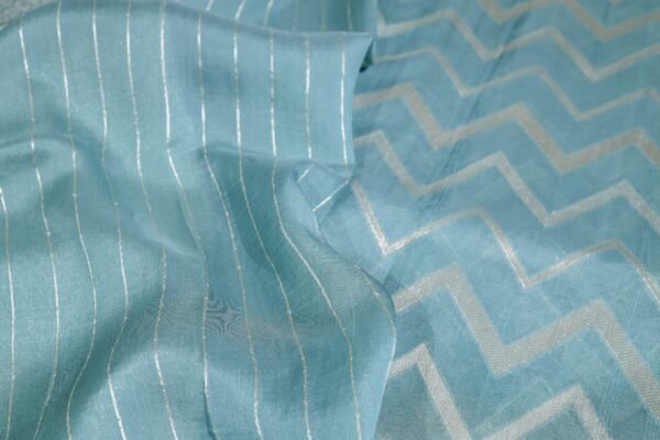 Pastel Blue With Menakari Border - Image 4