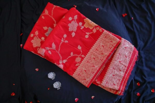 Red Georgette Saree