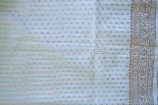 Sea Blue Georgette 1000 Butta Saree - Image 4