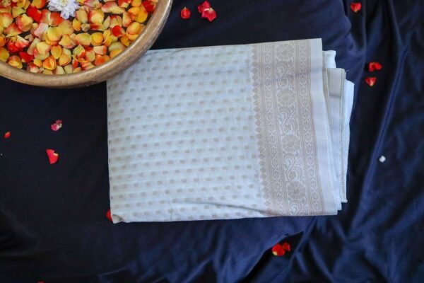 Sea Blue Georgette 1000 Butta Saree